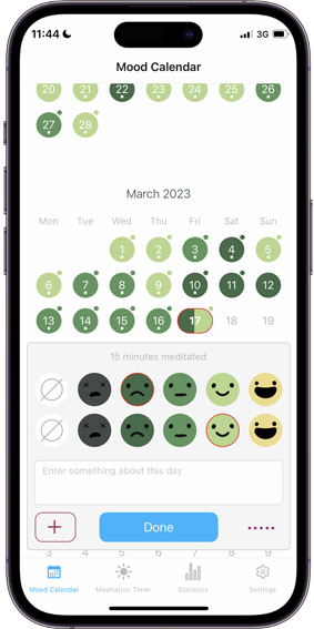 Скриншот приложения Day by day